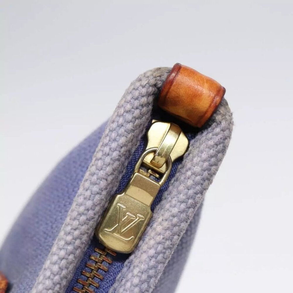 LOUIS VUITTON Antigua Pochette Platt PM Pouch Blue M40070 LV Auth th5273 - Picture 3 of 14